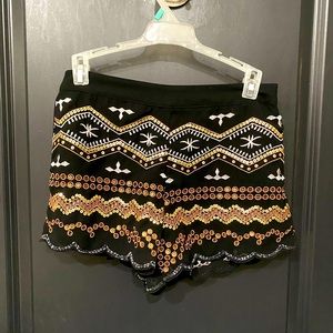 Sequin shorts